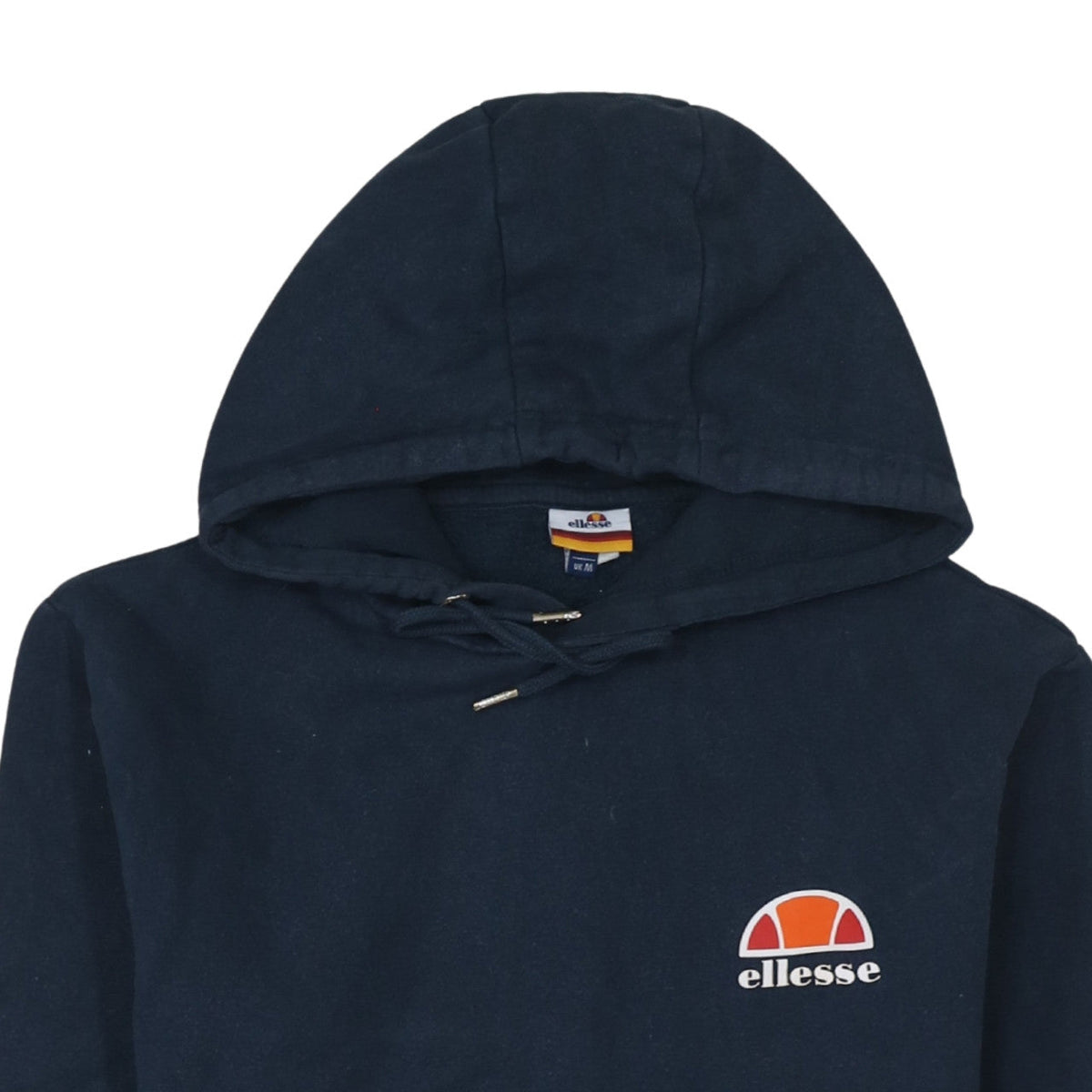 Ellesse Mens Blue Pullover Hoodie UK M Logo Sportswear Sweatshirt