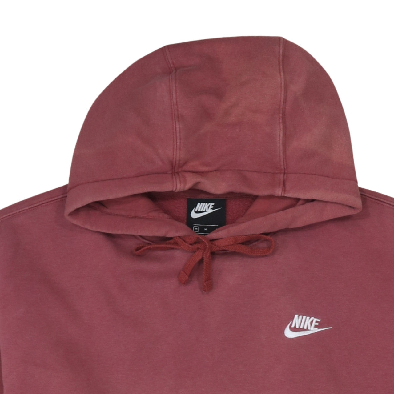 Nike Men's Red Fleece Pullover Hoodie Size M