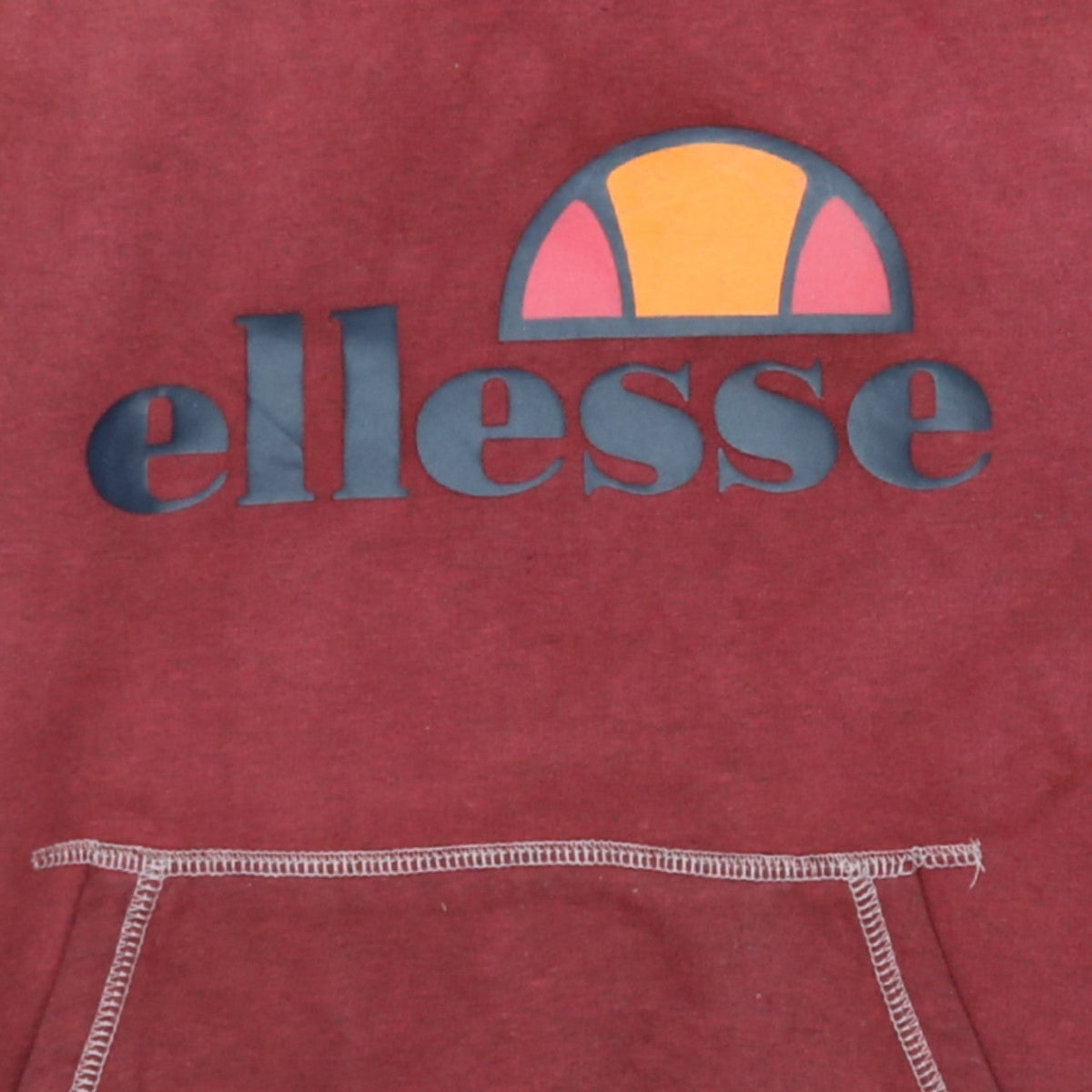 Ellesse Womens Red Hoodie Size 8 Pullover Logo Sweatshirt
