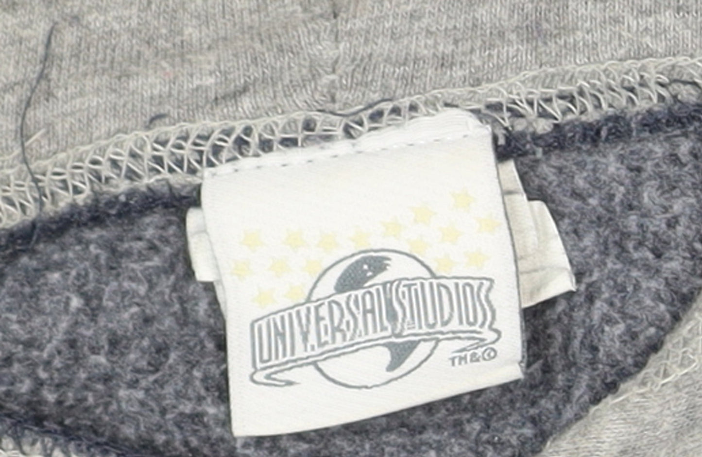 Universal Studios Men’s Blue Pullover Hoodie Medium Fleece Logo