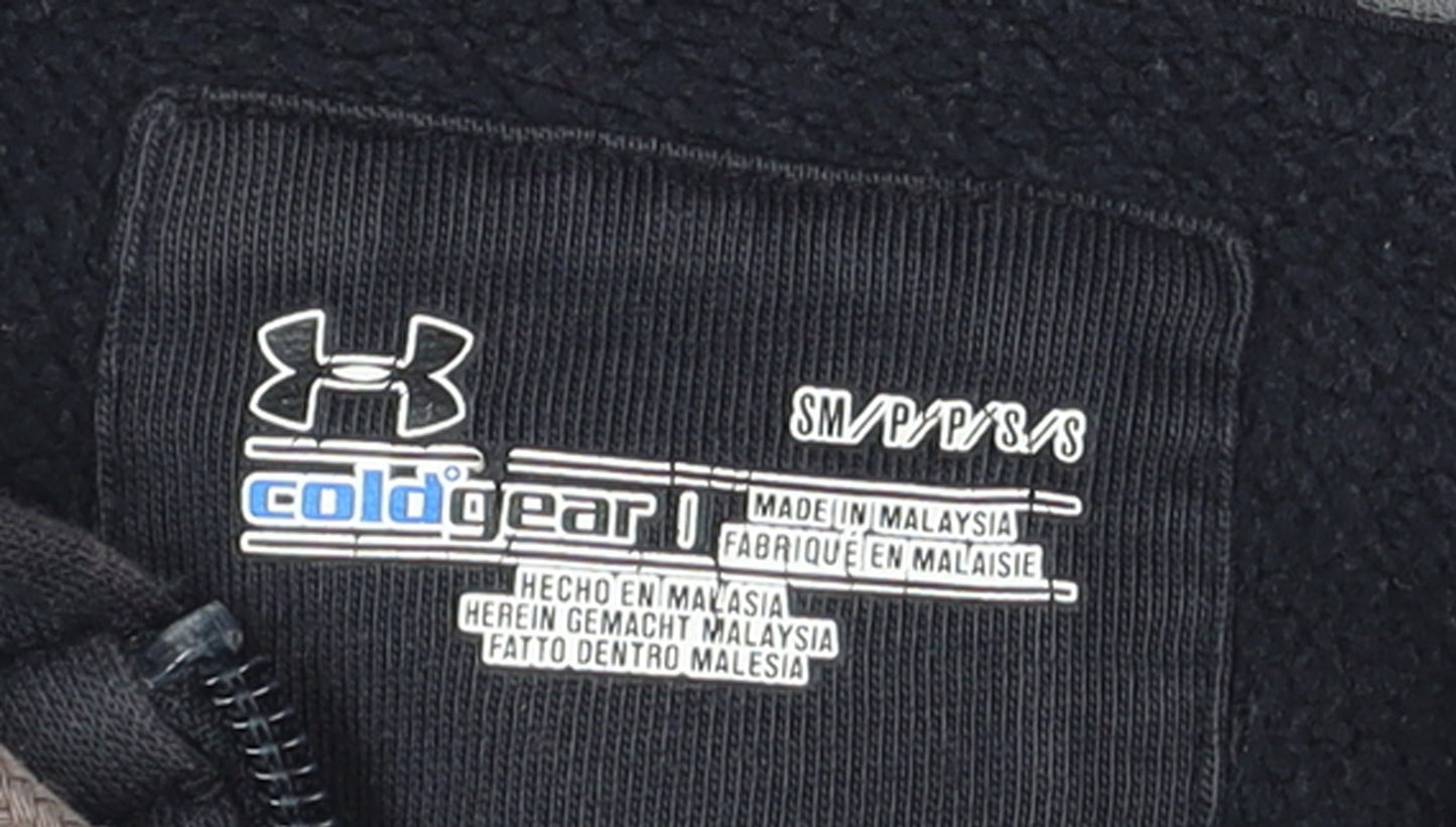 Under Armour Men's Black Small ColdGear Hooded Track Jacket