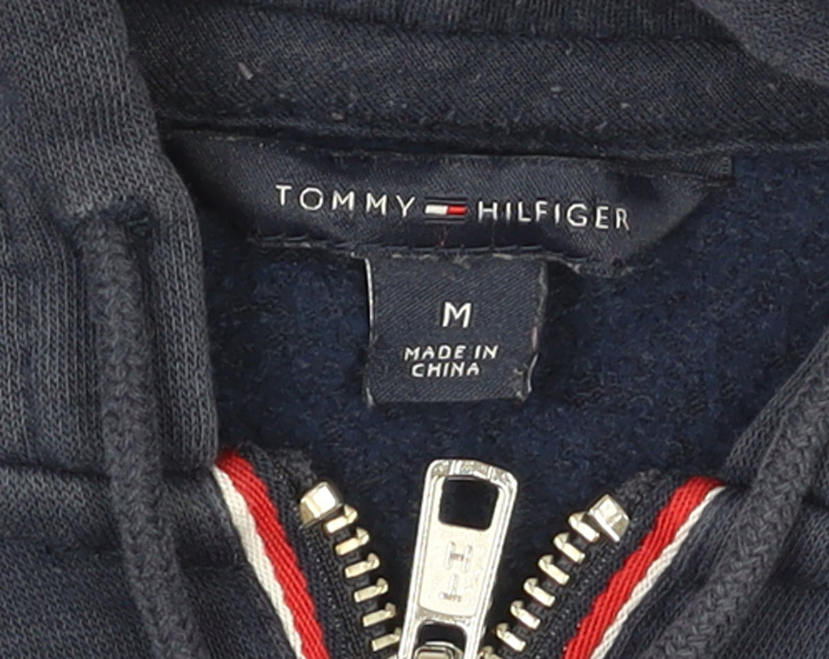 Tommy Hilfiger Women's Blue Hooded Full Zip Track Jacket Size M