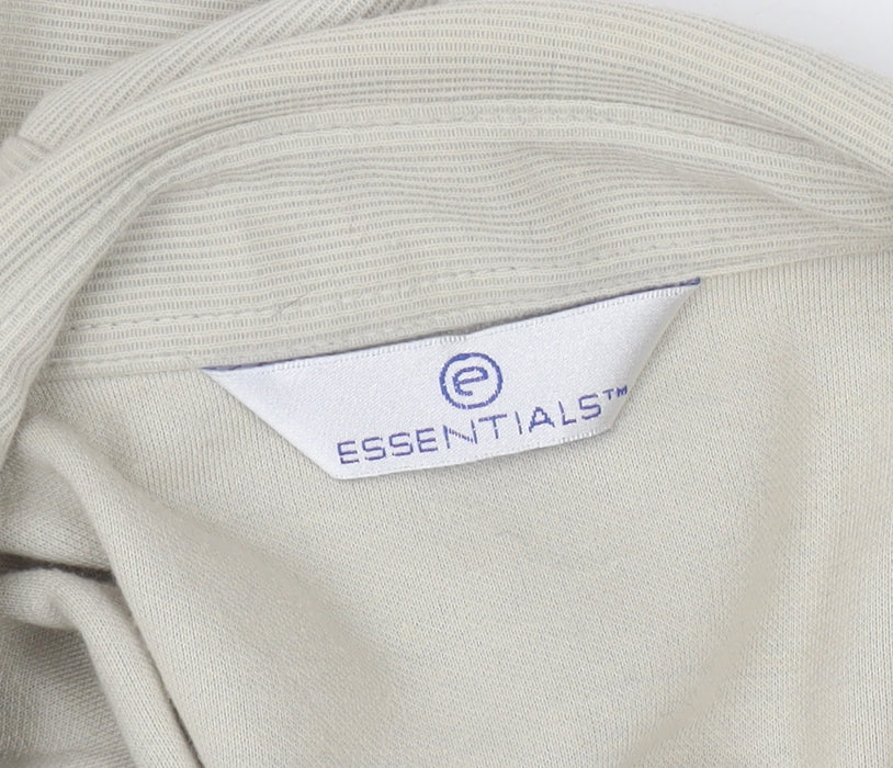 Essentials Men's Beige Classic L Henley Sweatshirt Long Sleeve