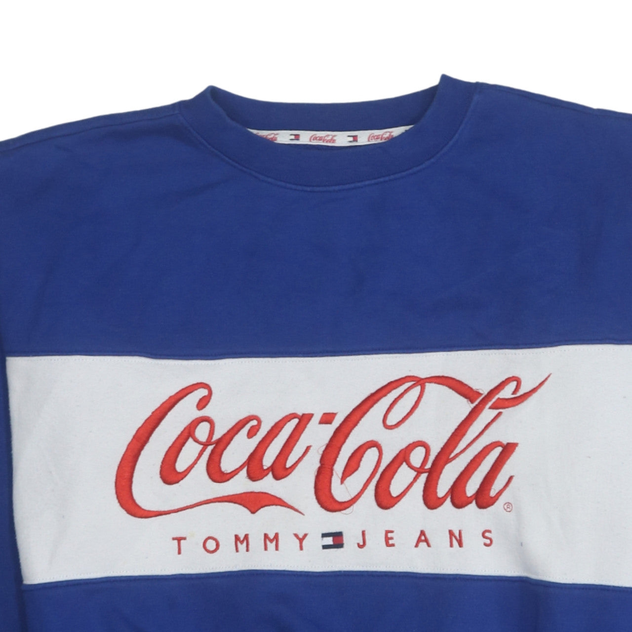 Tommy Jeans Women Blue Coca-Cola Crew Neck Sweatshirt M