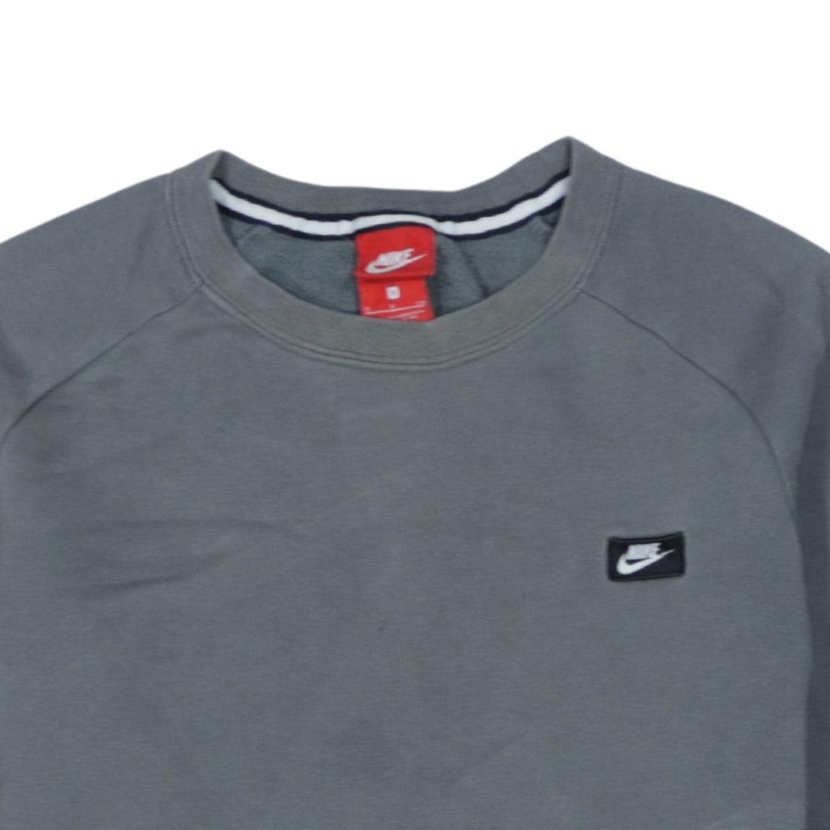 Nike Men's Grey Crew Neck Pullover Sweatshirt Size S