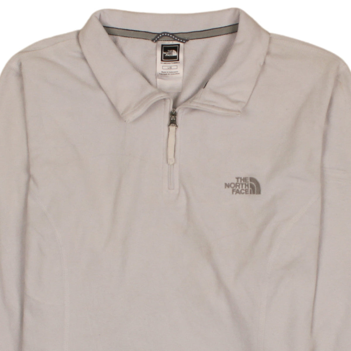 The North Face Womens Beige Fleece Pullover Sweatshirt Size L