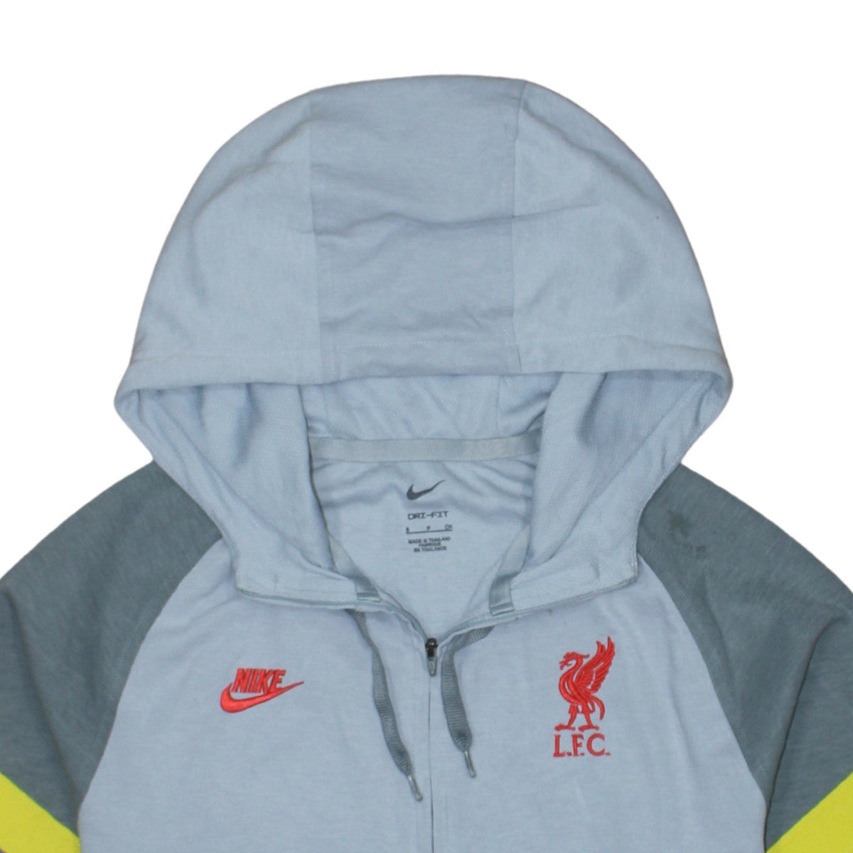 Nike Men's Grey LFC Dri-Fit 1/2 Zip Hoodie Size S