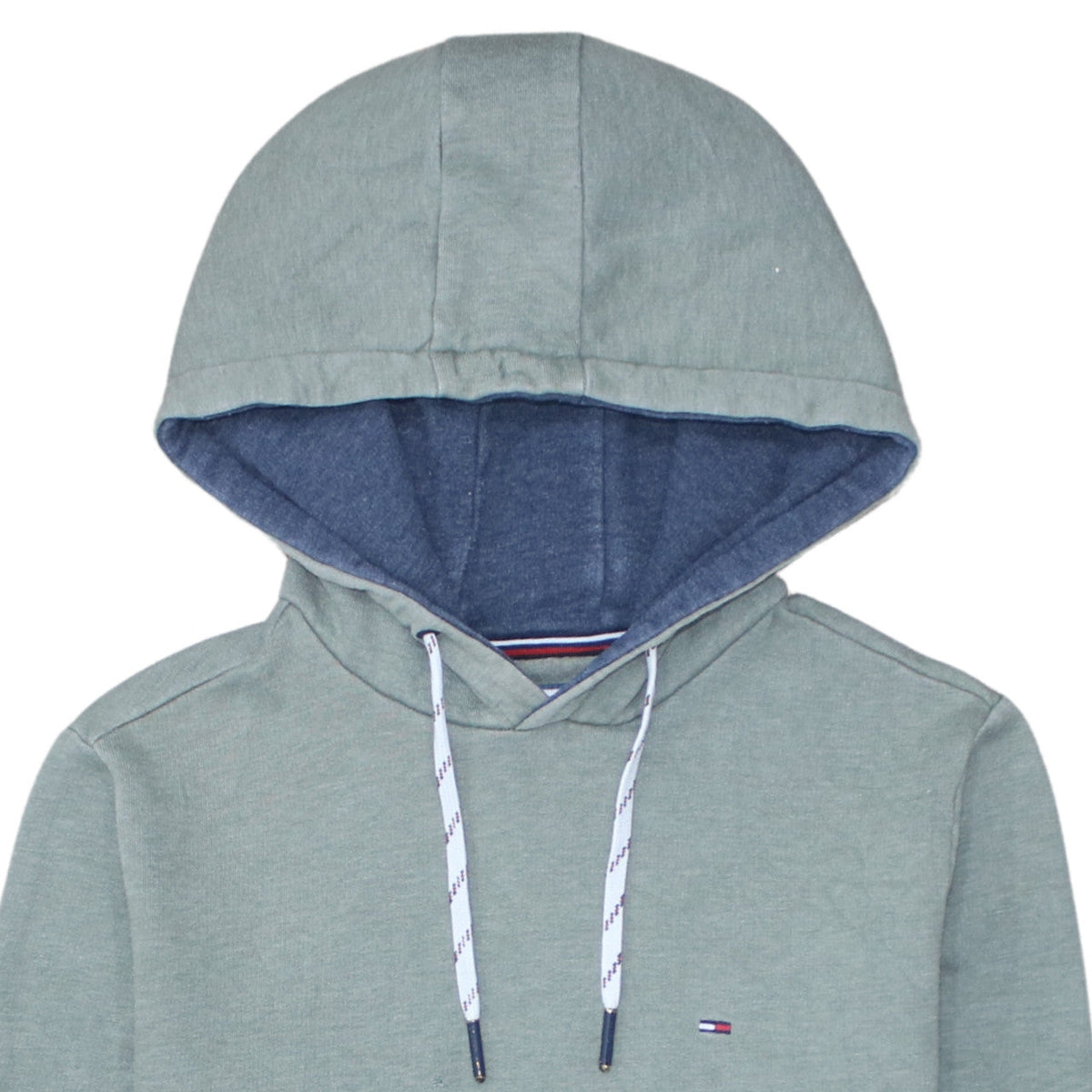 Tommy Hilfiger Denim Men's Green Pullover Hoodie M Cotton Blend