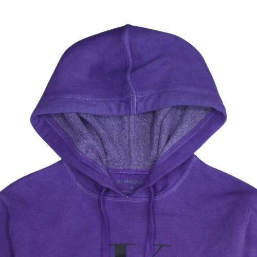 Calvin Klein Jeans Men's Purple Pullover Hoodie Size M Logo Design
