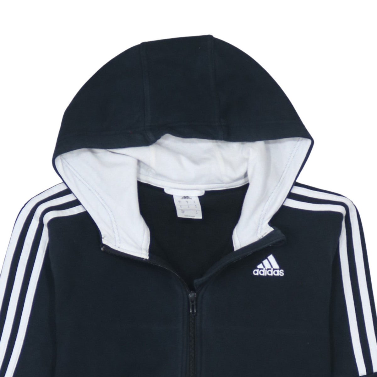 Adidas Men's Black Full Zip Hoodie Size S Fleece Sportswear