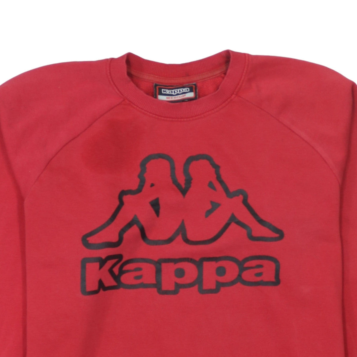 Kappa Men's Red Medium Logo Crew Neck Pullover Sweatshirt