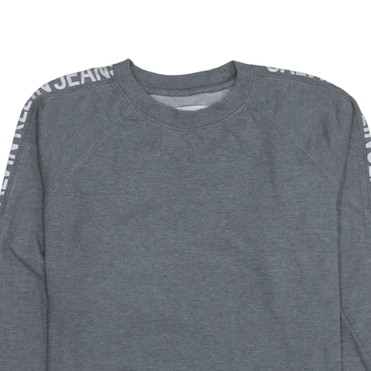 Calvin Klein Jeans Men's Grey Logo Crew Neck Sweatshirt M