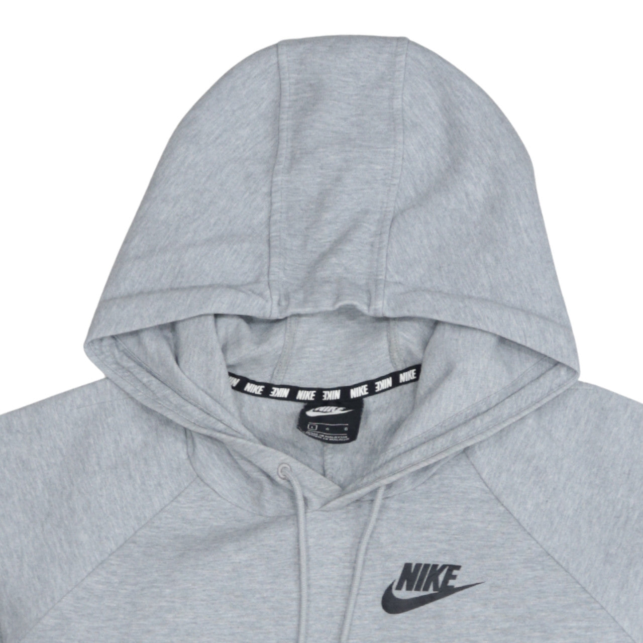 Nike Women’s Grey Relaxed Fit Pullover Hoodie Size L