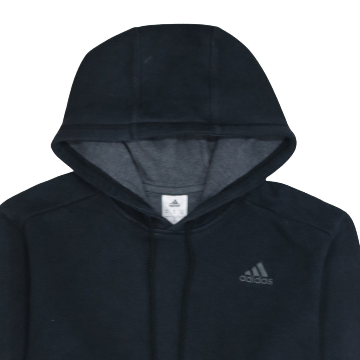 adidas Mens Black Medium Pullover Hoodie Hooded Sweatshirt