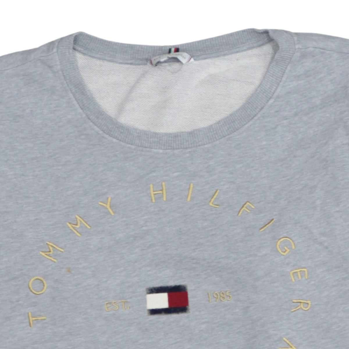 Tommy Hilfiger Men's Grey 2XL Crew Neck Pullover Sweatshirt