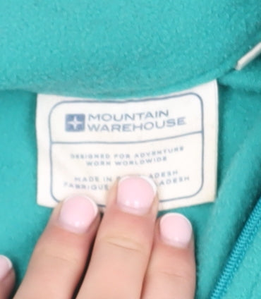 Mountain Warehouse Womens Green XXS 1/2 Zip Fleece Pullover Sweatshirt