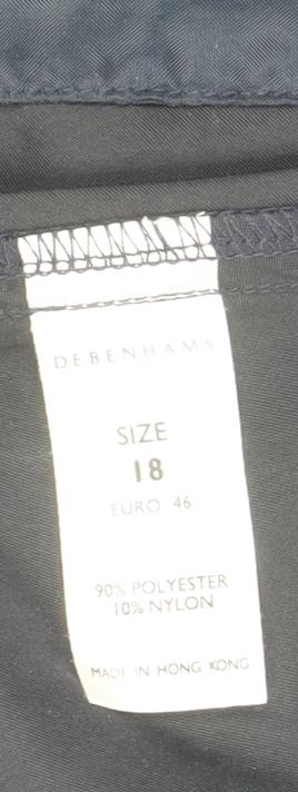 Debenhams Women’s Black Size 18 Straight Leg Trousers