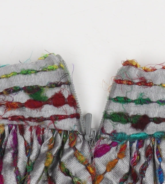 Bora Aksu Women’s Multicoloured Silk Bubble Hem Skirt Size 10