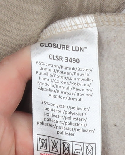 Closure LDN Men’s Beige Tiger Graphic Pullover Hoodie XL