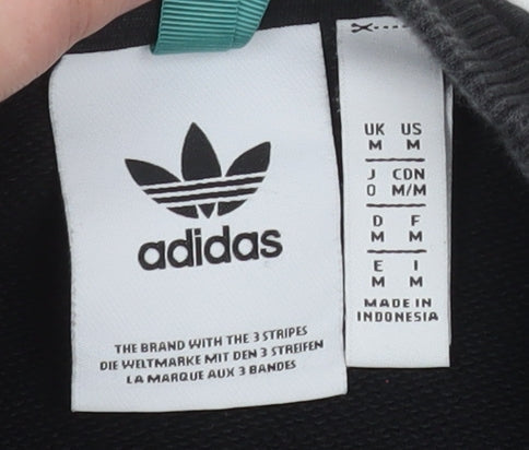 Adidas Men's Black Graphic Pullover Sweatshirt Medium