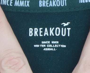 Breakout Women's Green XS Crew Neck Long Sleeve Sweatshirt