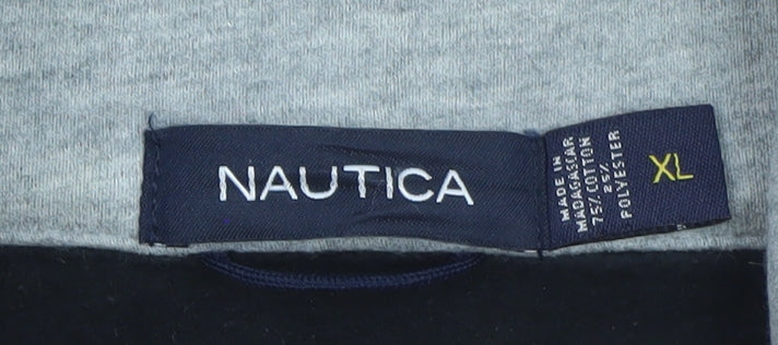 Nautica Men’s Black XL 1/4 Zip Pullover Sweatshirt