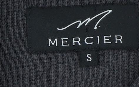Mercier Men's Black Pullover Hoodie S Graphic Logo Streetwear