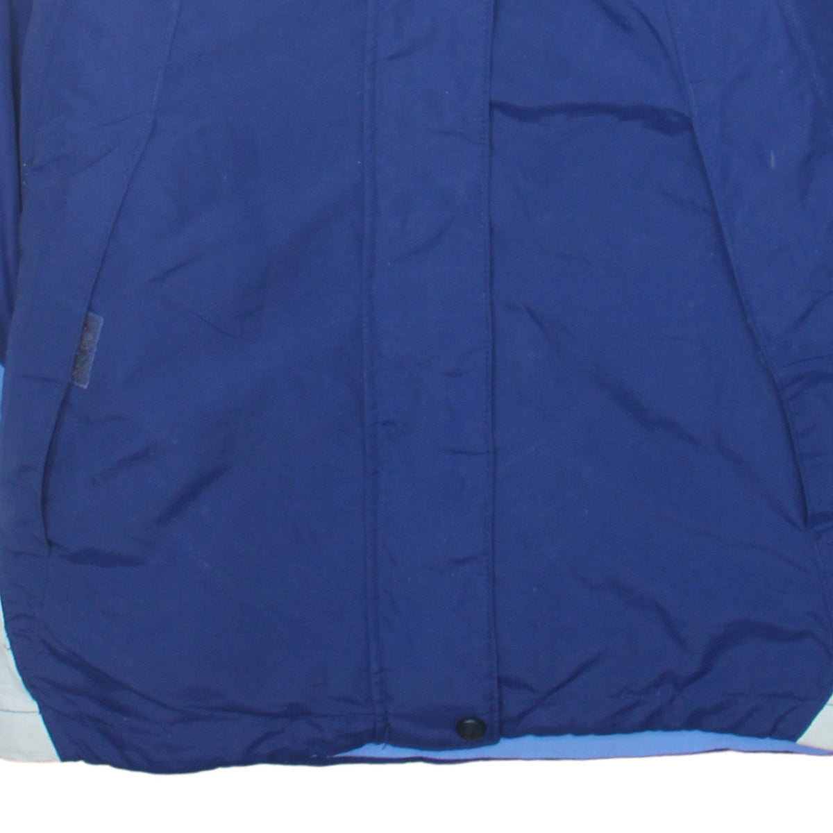 Columbia Women's Blue Ski Jacket L Hooded Waterproof Winter Coat