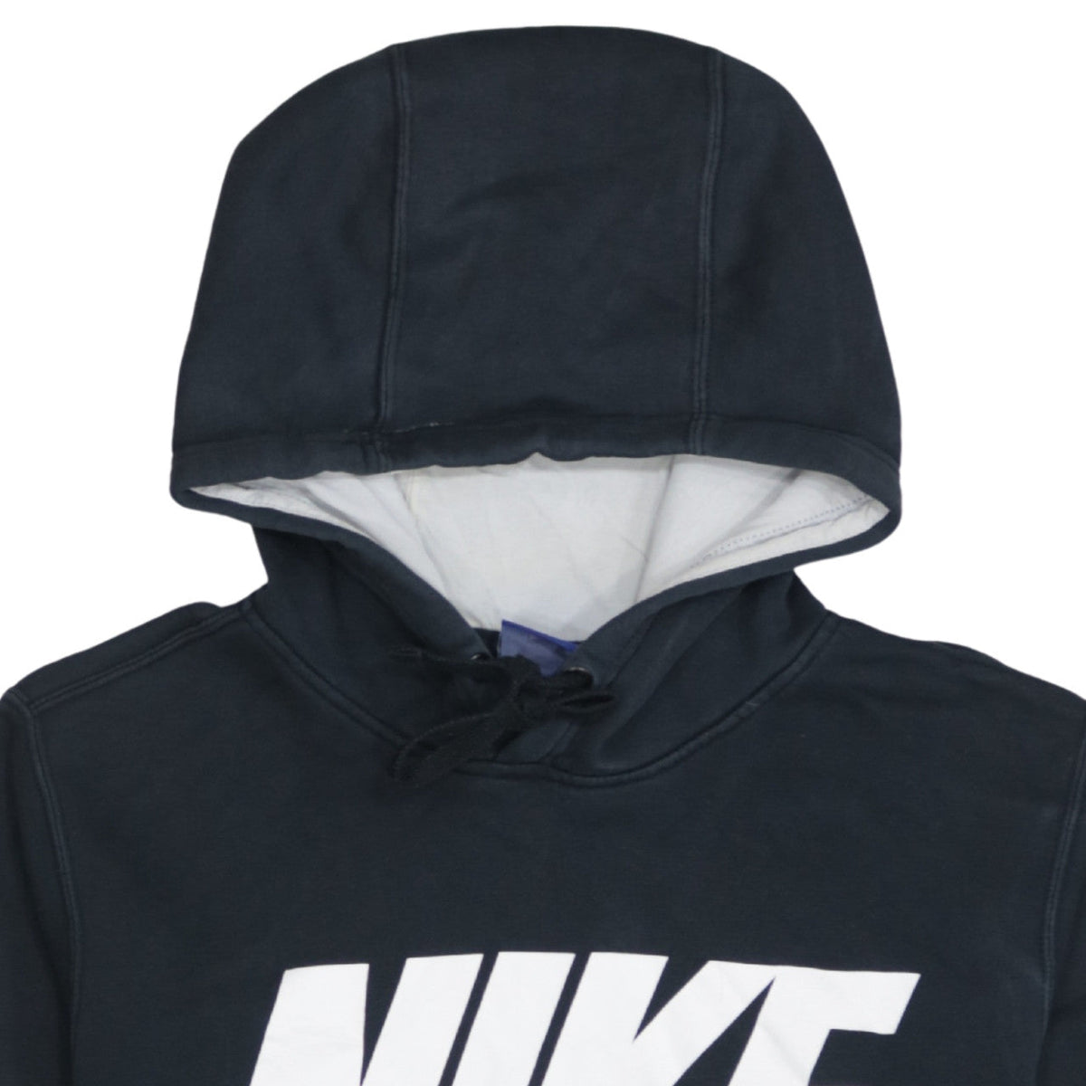 Nike Men's Black Pullover Hoodie Small Graphic Logo Fleece