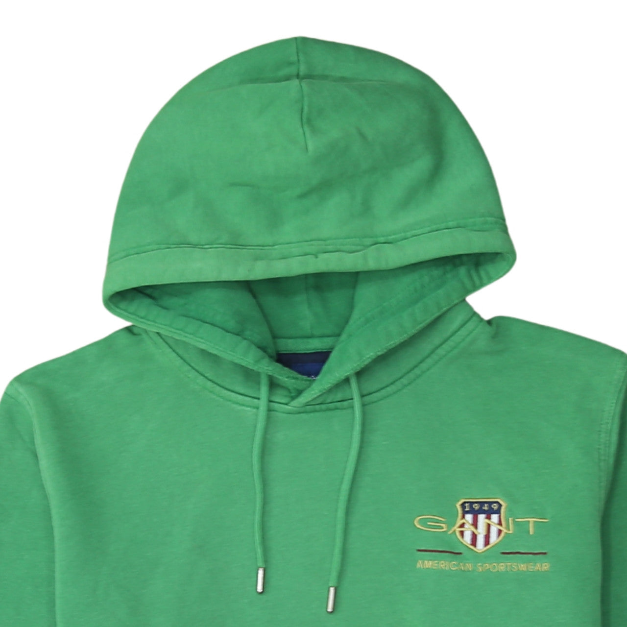 GANT Men's Green Embroidered Logo Pullover Hoodie L