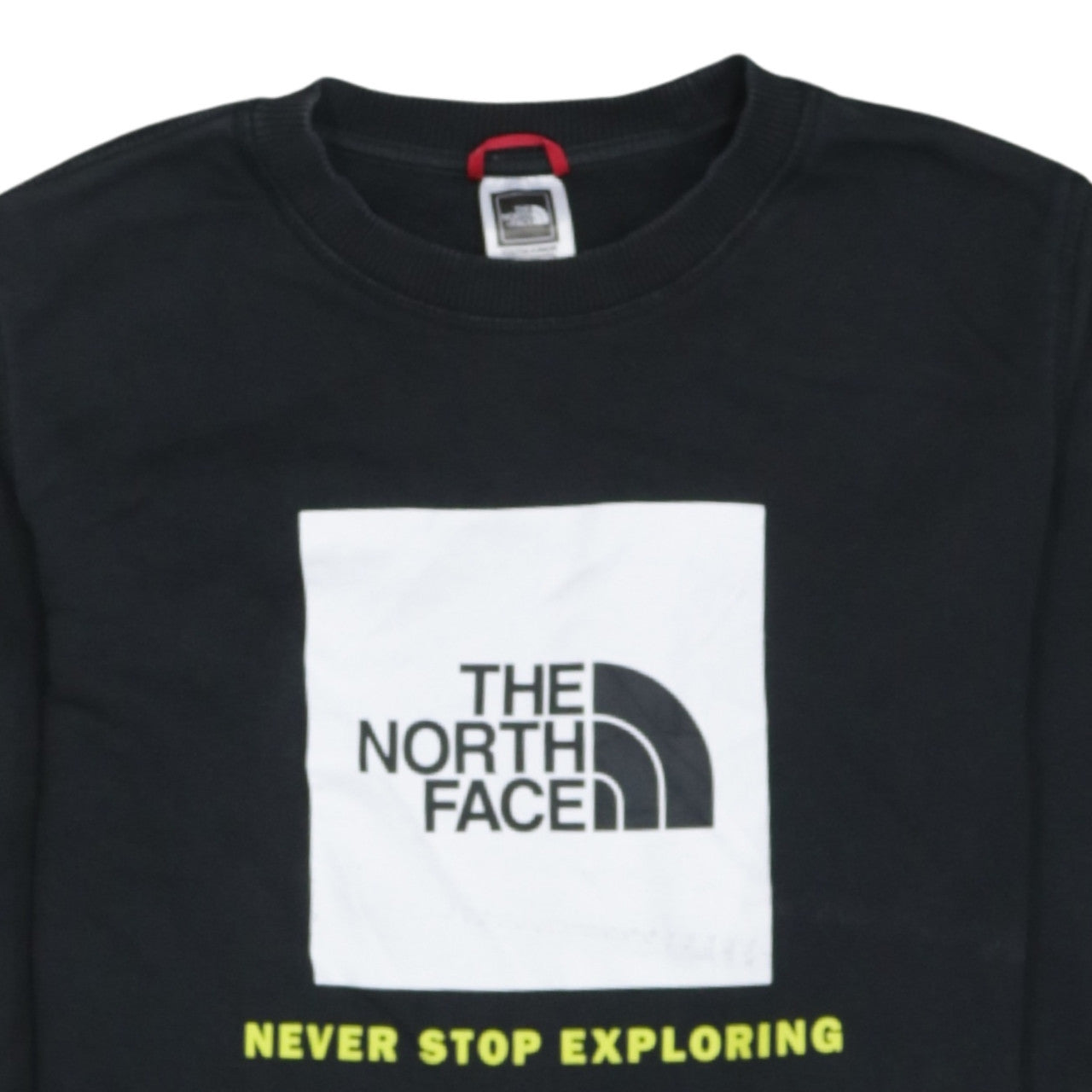 The North Face Boys Black XL Pullover Crew Neck Graphic Sweatshirt