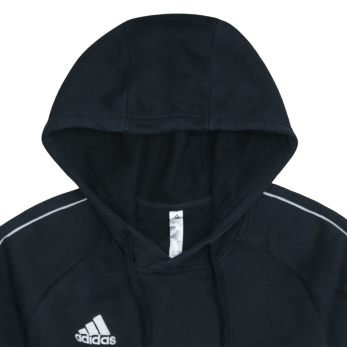 Adidas Mens Black Pullover Hoodie Size S Sports Fleece Sweatshirt