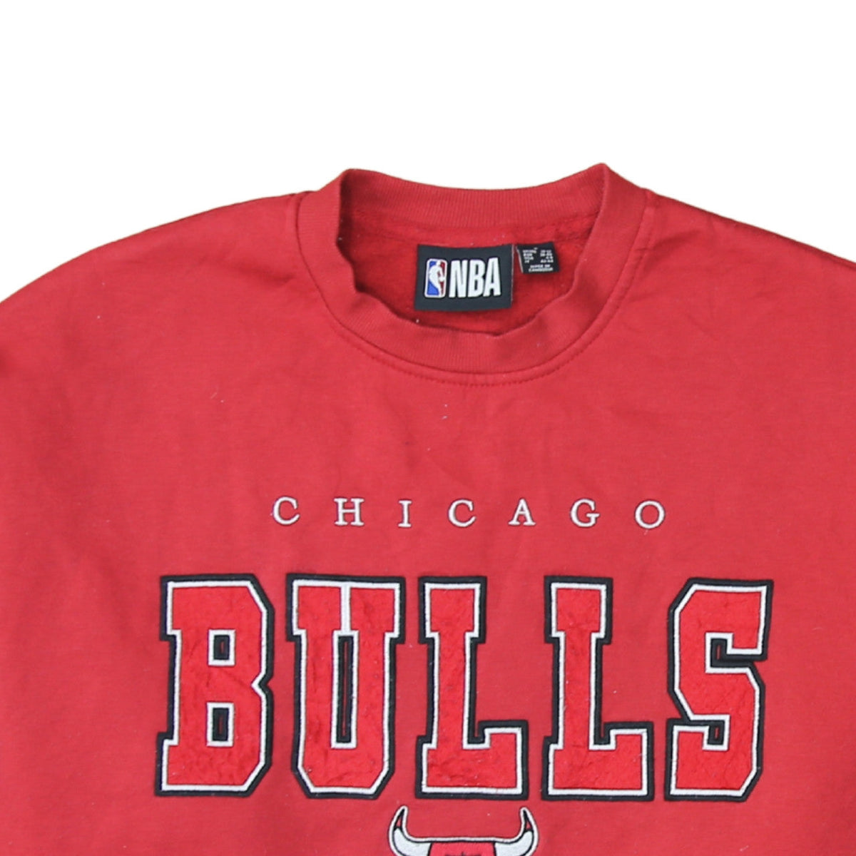 NBA Chicago Bulls Red Sweatshirt Women S Pullover Crew Neck Style