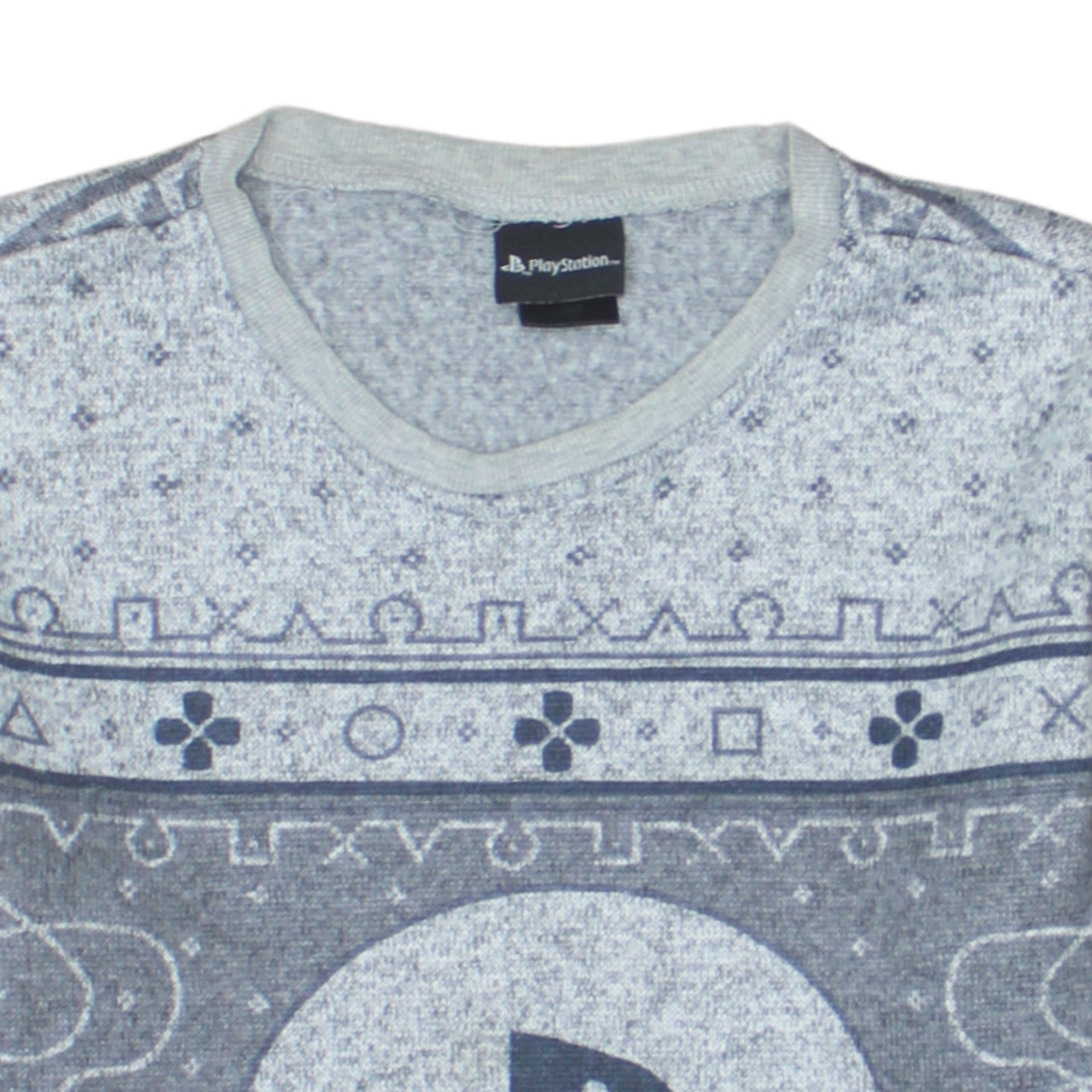 PlayStation Mens Grey Logo Crew Neck Sweatshirt Size S