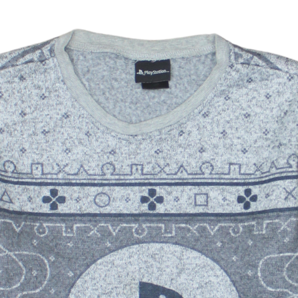 PlayStation Mens Grey Logo Crew Neck Sweatshirt Size S