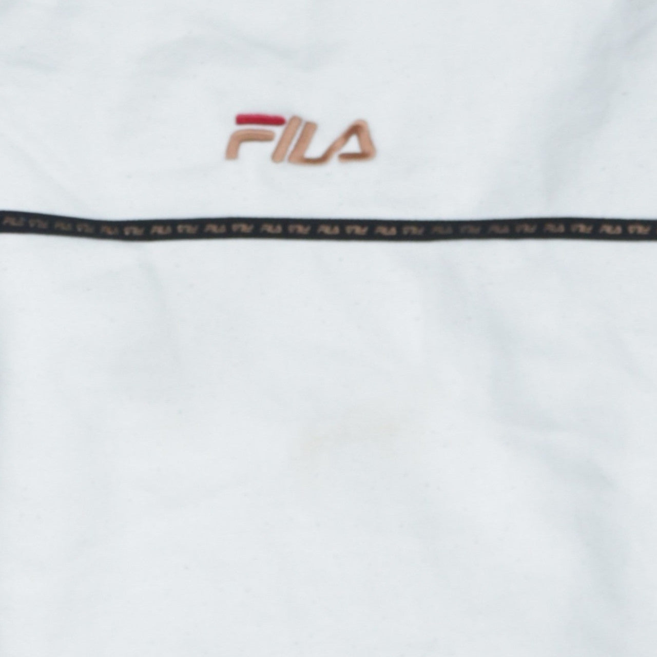 FILA Men's White Pullover Sweatshirt XS Crew Neck Logo Sports Style