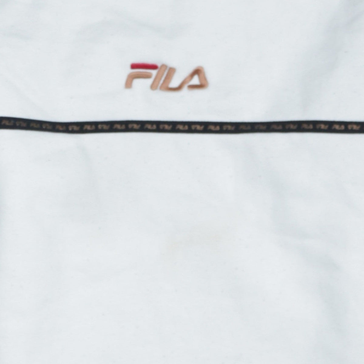 Fila Men's White Pullover Sweatshirt XS Crew Neck Logo Sports Style