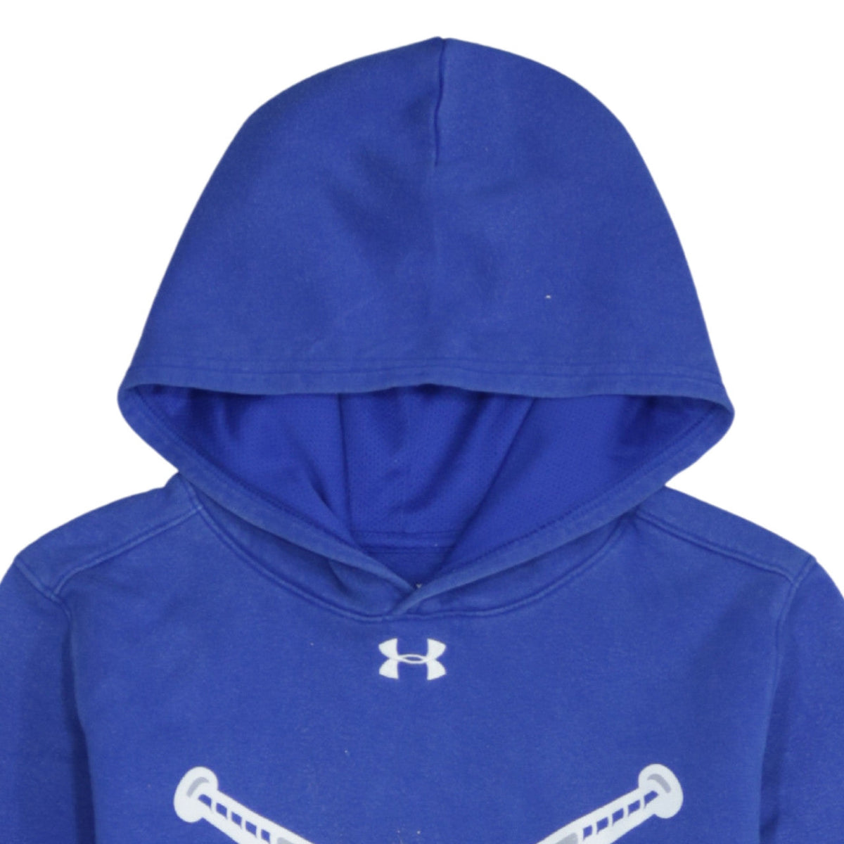 Under Armour Boys Blue YXL Pullover Hoodie with Logo Print