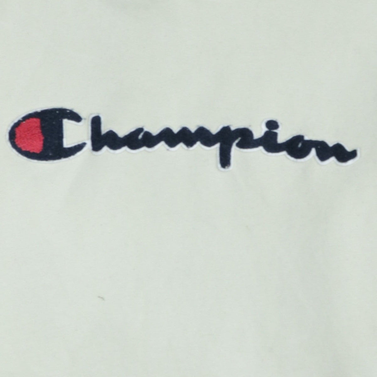 Champion Men’s Beige XL Pullover Hoodie Embroidered Logo Fleece