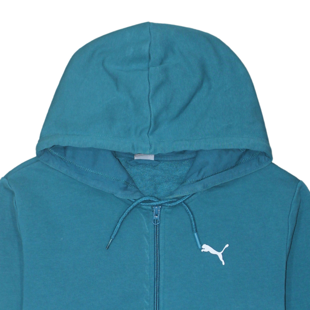 Puma Womens Blue Full Zip Hoodie Small Hooded Sweatshirt
