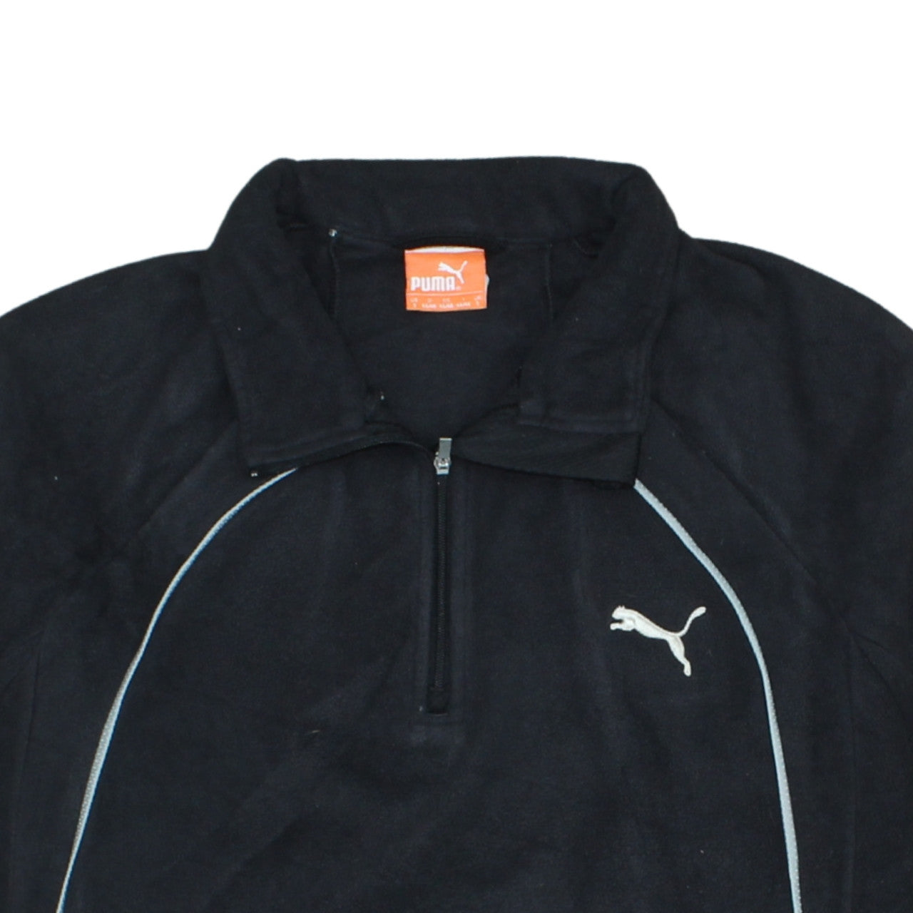 Puma Men’s Black Fleece 1/2 Zip Pullover Sweatshirt S