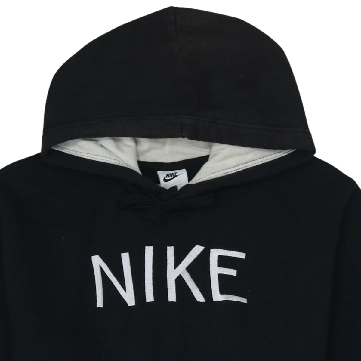 Nike Men's Black Small Pullover Hoodie with Embroidered Logo