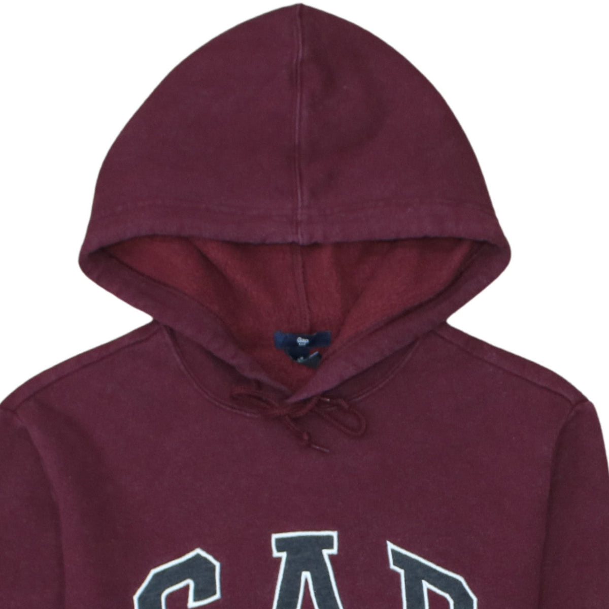Gap Men's Red Pullover Hoodie XS Fleece Regular Fit Logo