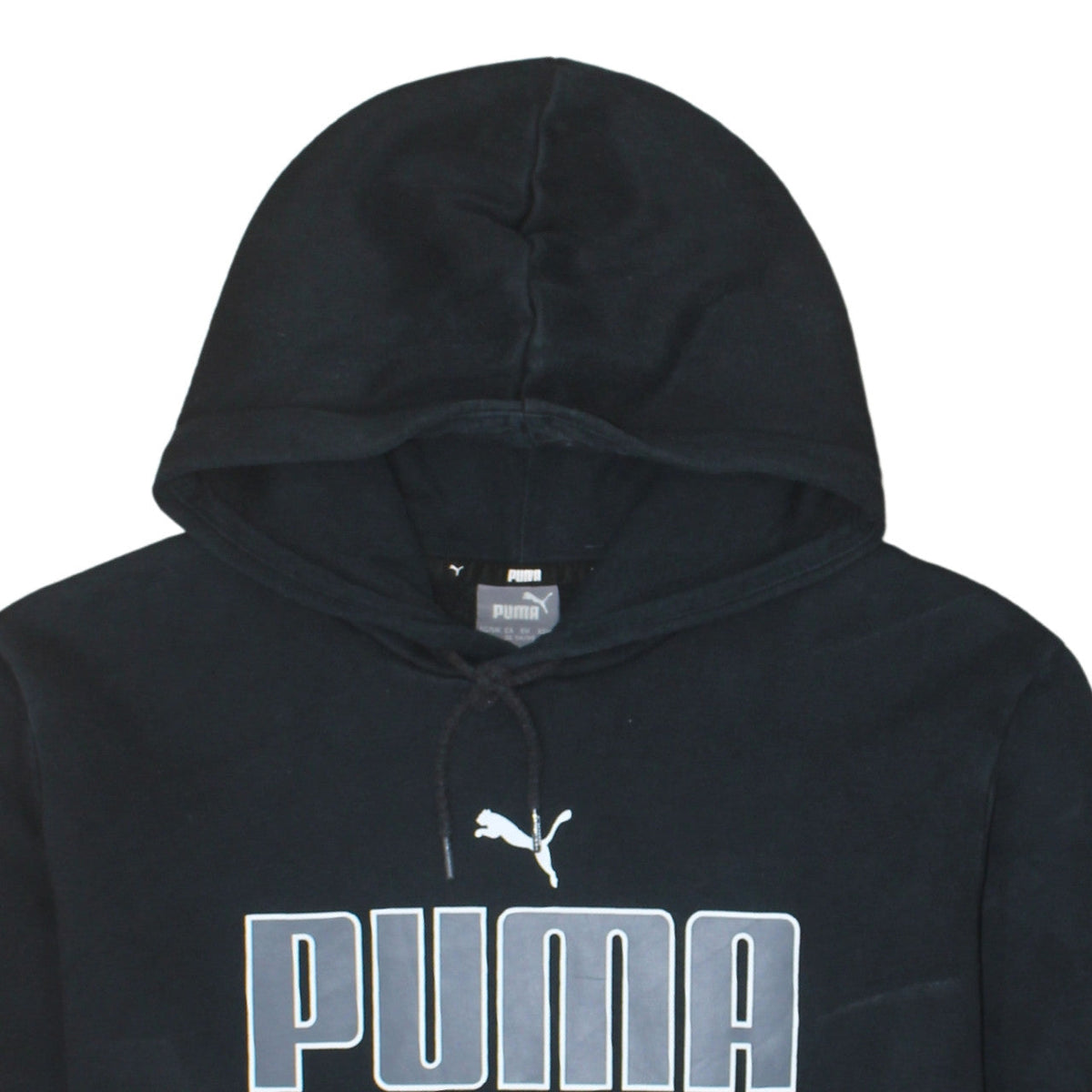 Puma Men's Black Pullover Hoodie XL Fleece Sportswear