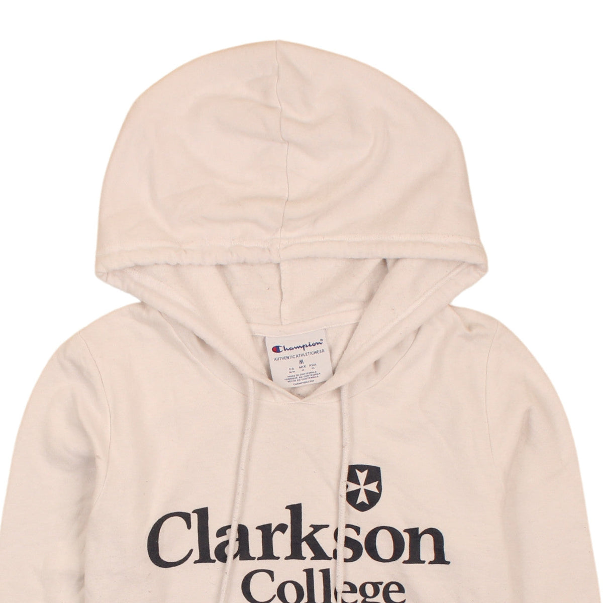 Champion Men Beige Clarkson College Pullover Hoodie M