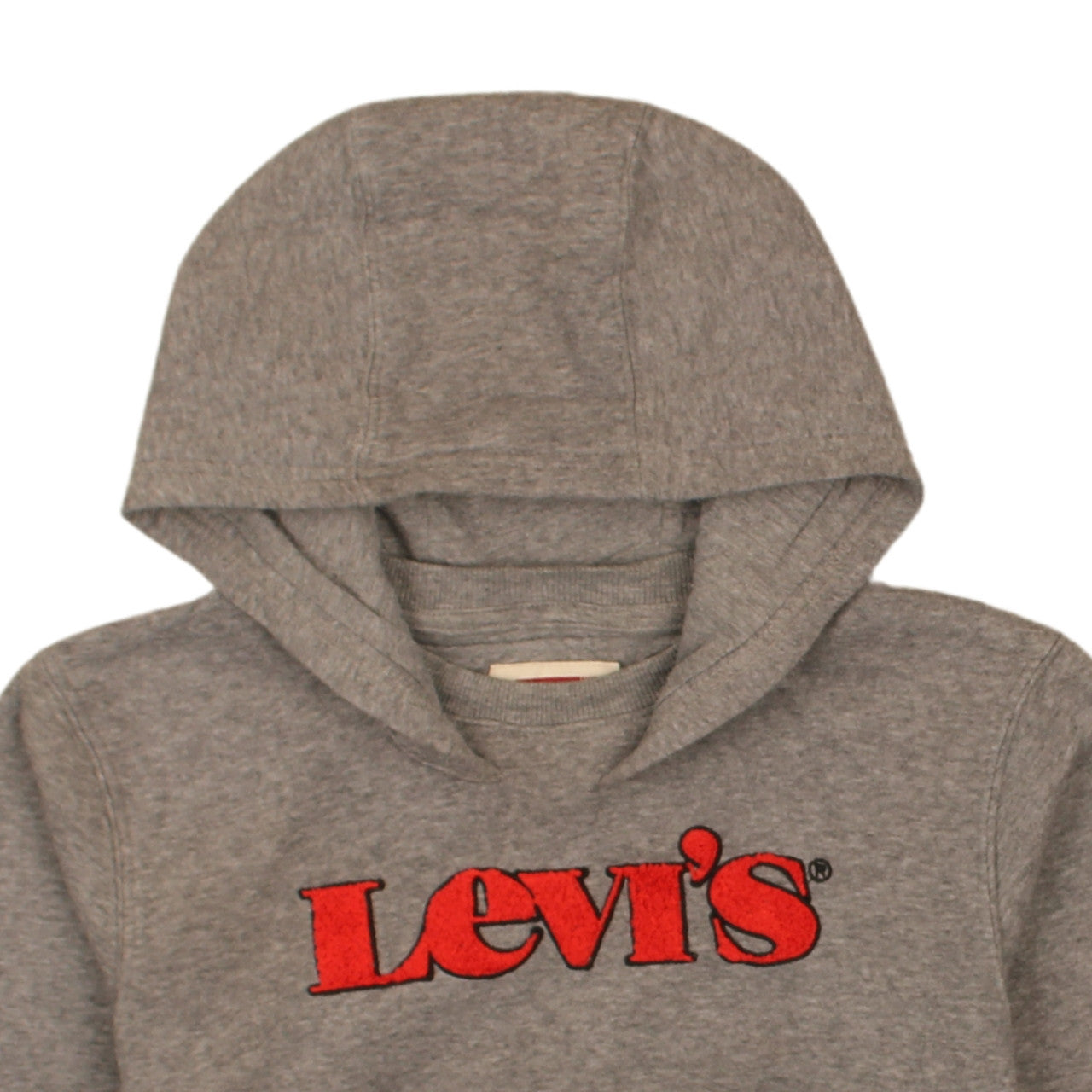 Levi's Boys Grey Pullover Hoodie 12 Years Graphic Logo Hooded Sweatshirt