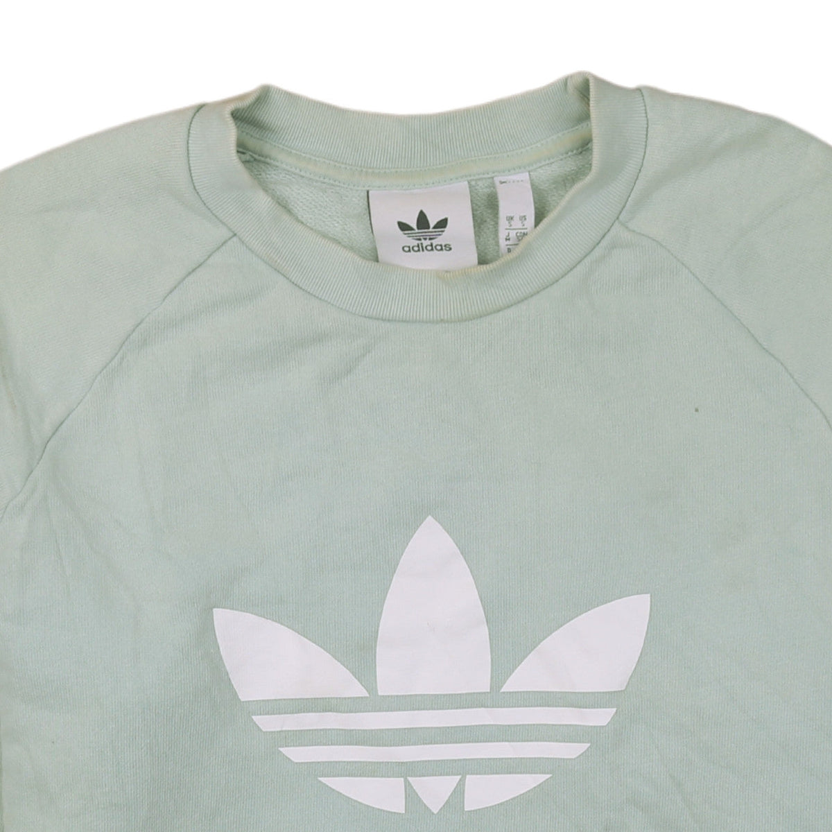 Adidas Women’s Mint Green Crew Neck Pullover Sweatshirt S