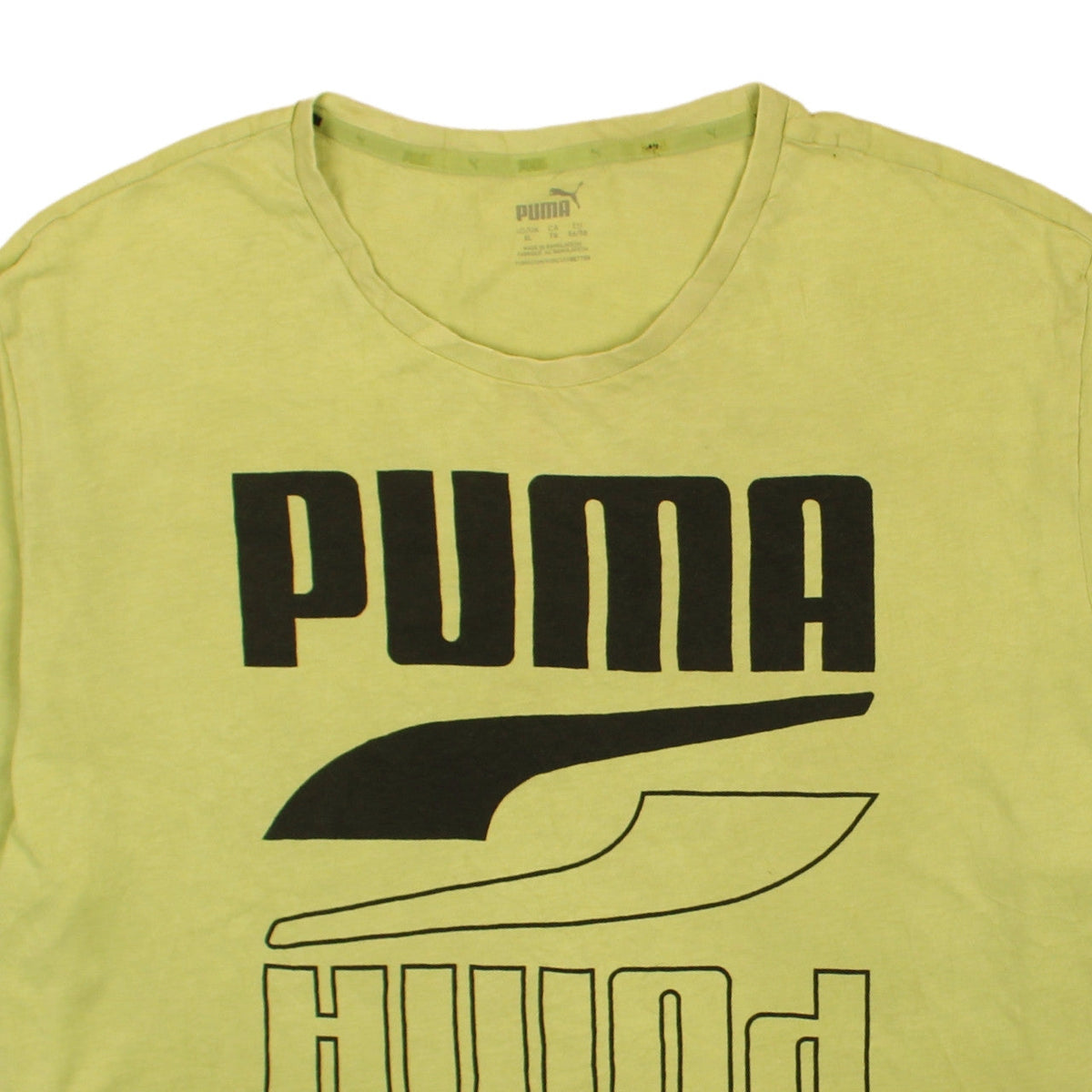 PUMA Men's Green XL Graphic Logo Crew Neck T-Shirt