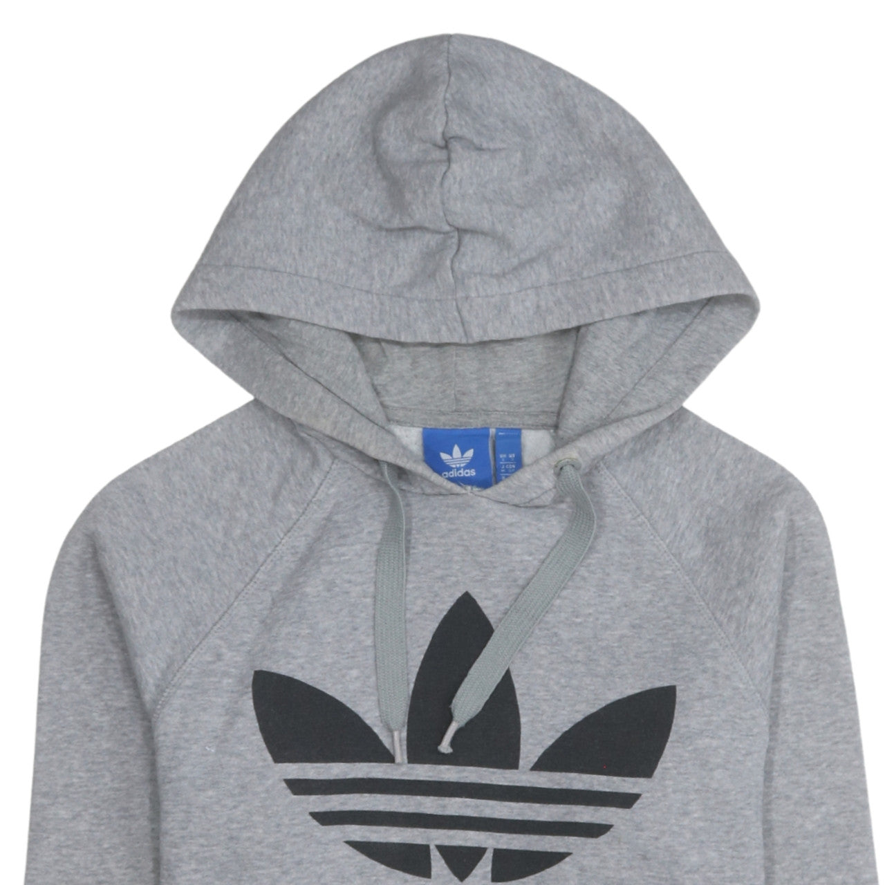 Adidas Men's Grey Pullover Hoodie Small Logo Sports Fleece