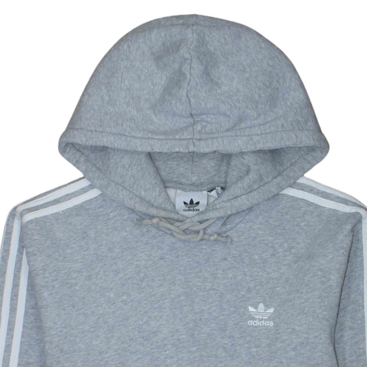 adidas Men's Grey Pullover Hoodie Medium Fleece Sportswear